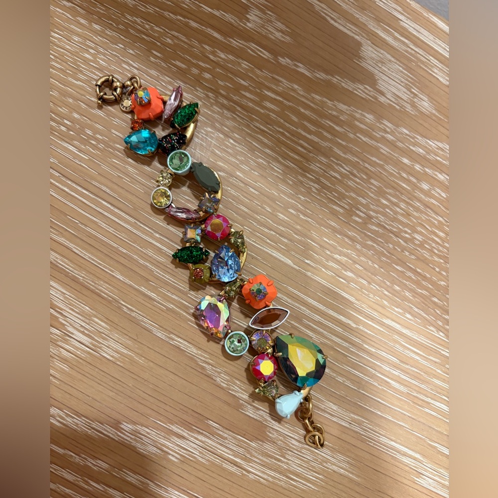 J. Crew Brûlée Crystal Wreath Bracelet. Like New.